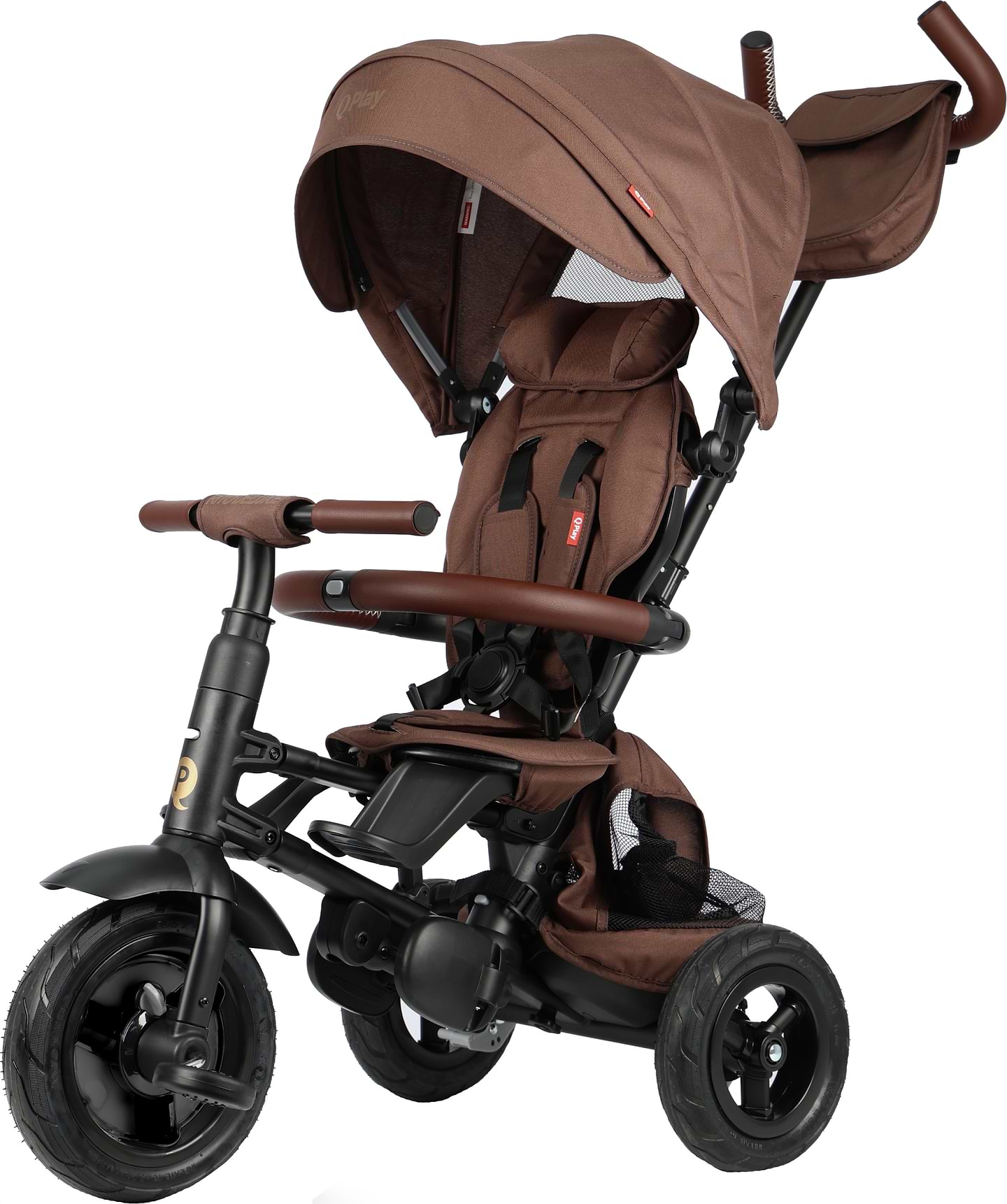 Трёхколёсный велосипед Qplay Rito Deluxe Brown (S380-17RitoDeluxeBrown)